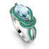 Milgrain Marquise Aquamarine Engagement Ring - Marley No. 406