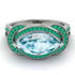 Milgrain Marquise Aquamarine Engagement Ring - Marley No. 406