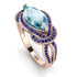 Milgrain Marquise Aquamarine Engagement Ring - Marley No. 414 image 1