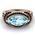 Milgrain Marquise Aquamarine Engagement Ring - Marley No. 408