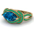 Milgrain Marquise Blue Topaz Engagement Ring - Marley No. 504 image 3