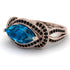 Milgrain Marquise Blue Topaz Engagement Ring - Marley No. 508 image 3