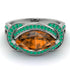 Milgrain Marquise Brown Diamond Engagement Ring - Marley No. 1106 image 2