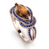 Milgrain Marquise Brown Diamond Engagement Ring - Marley No. 1114 image 1