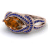 Milgrain Marquise Brown Diamond Engagement Ring - Marley No. 1114