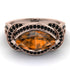Milgrain Marquise Brown Diamond Engagement Ring - Marley No. 1108