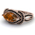 Milgrain Marquise Brown Diamond Engagement Ring - Marley No. 1108