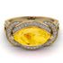 Milgrain Marquise Citrine Engagement Ring - Marley No. 601