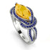 Milgrain Marquise Citrine Engagement Ring - Marley No. 615