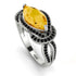Milgrain Marquise Citrine Engagement Ring - Marley No. 609 image 1