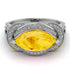 Milgrain Marquise Citrine Engagement Ring - Marley No. 603 image 3