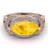 Milgrain Marquise Citrine Engagement Ring - Marley No. 602