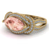 Milgrain Marquise Morganite Engagement Ring - Marley No. 901
