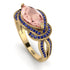 Milgrain Marquise Morganite Engagement Ring - Marley No. 913 image 1