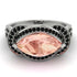 Milgrain Marquise Morganite Engagement Ring - Marley No. 909