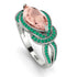 Milgrain Marquise Morganite Engagement Ring - Marley No. 906