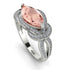 Milgrain Marquise Morganite Engagement Ring - Marley No. 903 image 1