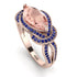 Milgrain Marquise Morganite Engagement Ring - Marley No. 914 image 1