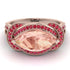 Milgrain Marquise Morganite Engagement Ring - Marley No. 911