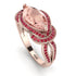 Milgrain Marquise Morganite Engagement Ring - Marley No. 911 image 1