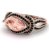 Milgrain Marquise Morganite Engagement Ring - Marley No. 908