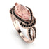 Milgrain Marquise Morganite Engagement Ring - Marley No. 908 image 1