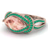 Milgrain Marquise Morganite Engagement Ring - Marley No. 905 image 2