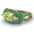 Milgrain Marquise Peridot Engagement Ring - Marley No. 704 image 3