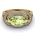 Milgrain Marquise Peridot Engagement Ring - Marley No. 701 image 2