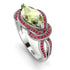 Milgrain Marquise Peridot Engagement Ring - Marley No. 712