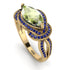 Milgrain Marquise Peridot Engagement Ring - Marley No. 713 image 1