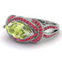 Milgrain Marquise Peridot Engagement Ring - Marley No. 712
