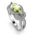 Milgrain Marquise Peridot Engagement Ring - Marley No. 703