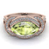 Milgrain Marquise Peridot Engagement Ring - Marley No. 702 image 2