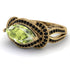 Milgrain Marquise Peridot Engagement Ring - Marley No. 707