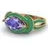 Milgrain Marquise Tanzanite Engagement Ring - Marley No. 204