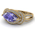 Milgrain Marquise Tanzanite Engagement Ring - Marley No. 201