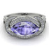 Milgrain Marquise Tanzanite Engagement Ring - Marley No. 203
