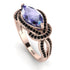 Milgrain Marquise Tanzanite Engagement Ring - Marley No. 208