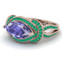 Milgrain Marquise Tanzanite Engagement Ring - Marley No. 205 image 3