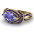 Milgrain Marquise Tanzanite Engagement Ring - Marley No. 213 image 3