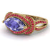 Milgrain Marquise Tanzanite Engagement Ring - Marley No. 210
