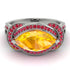 Milgrain Marquise Yellow Diamond Engagement Ring - Marley No. 1012 image 3