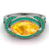 Milgrain Marquise Yellow Diamond Engagement Ring - Marley No. 1006