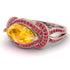 Milgrain Marquise Yellow Diamond Engagement Ring - Marley No. 1011