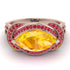 Milgrain Marquise Yellow Diamond Engagement Ring - Marley No. 1011