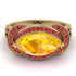 Milgrain Marquise Yellow Diamond Engagement Ring - Marley No. 1010