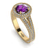 Milgrain Round Amethyst Engagement Ring - Payton No. 301