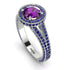 Milgrain Round Amethyst Engagement Ring - Payton No. 315 image 3