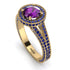 Milgrain Round Amethyst Engagement Ring - Payton No. 313 image 2